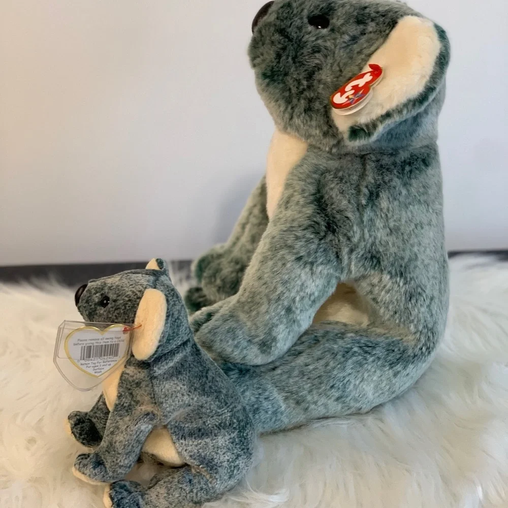 Ty (30) Koala Plush Pair in Green and Cream “Eucalyptus” - Picture 3 of 16